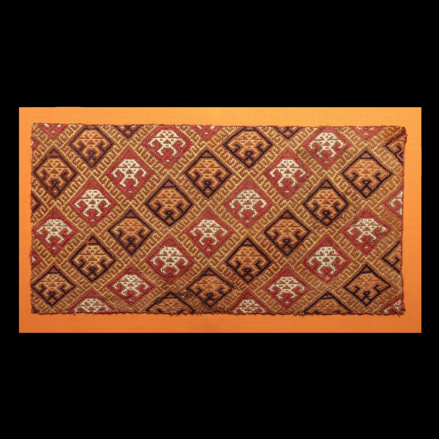 A Chancay Embroidered Textile Panel, ca. 1000 - 1250 CE