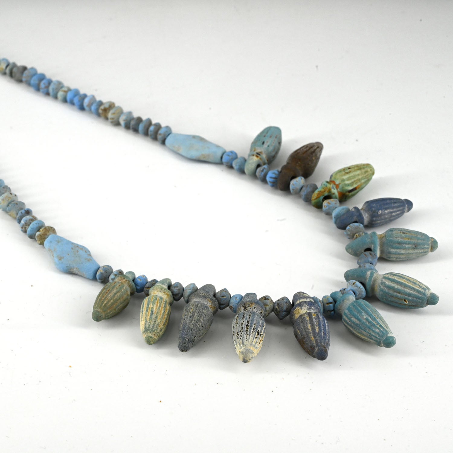 An Egyptian Blue Composition Bead Necklace, Late Period, ca 664 - 332 BCE
