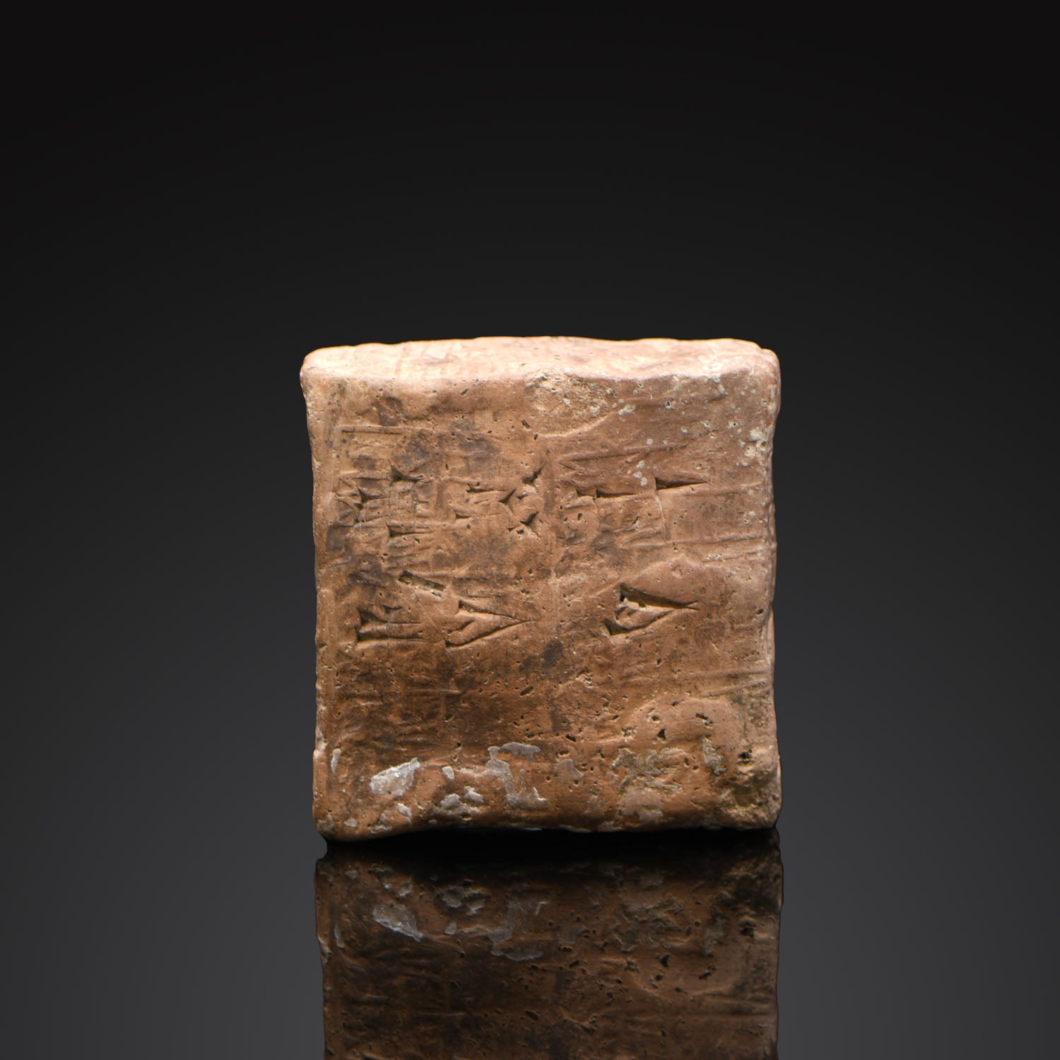 A rare Sumerian Cuneiform Sealed Envelope with Internal Tablet, Gutian dynasty, ca. 2199 - 2119 BCE