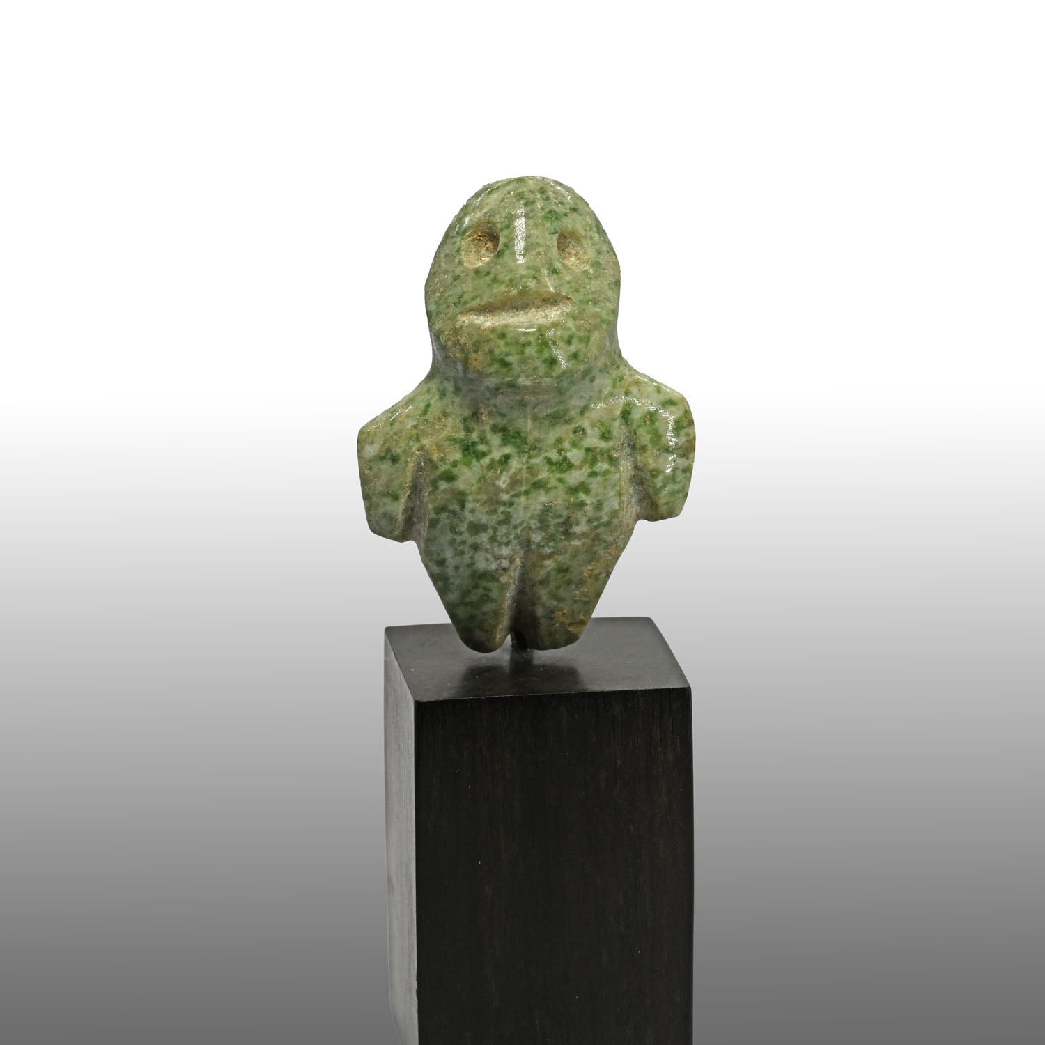 A Guerrero Greenstone Miniature Standing Figure, ca. 400 BCE - 100 CE