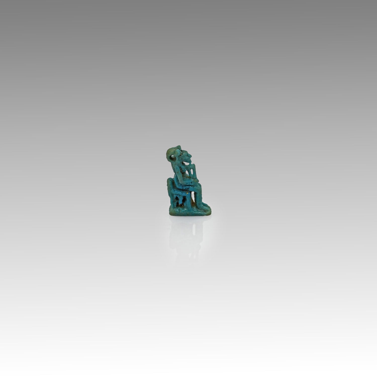 An Egyptian Faience Amulet of Lion-headed Goddess, 21st Dynasty , ca. 1069 - 945 BCE