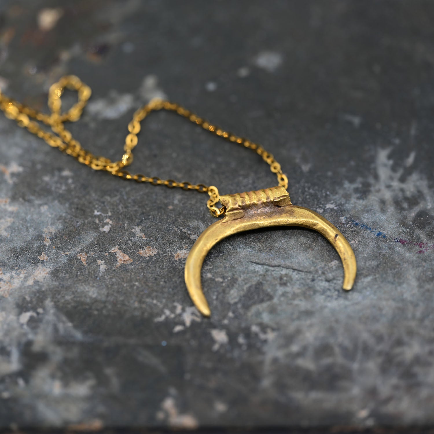 A Roman Gold Luna Pendant, Roman Imperial Period, 1st - 3rd century CE