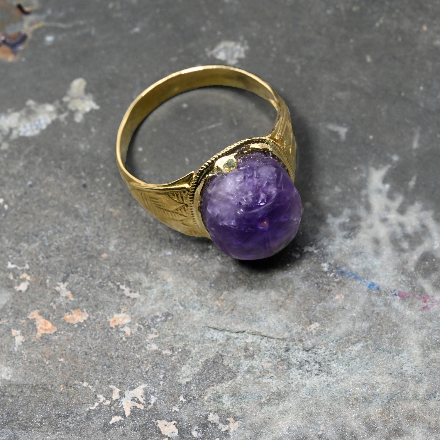 An Egyptian Amethyst Scarab, Middle Kingdom, ca. 2040 - 1783 BCE