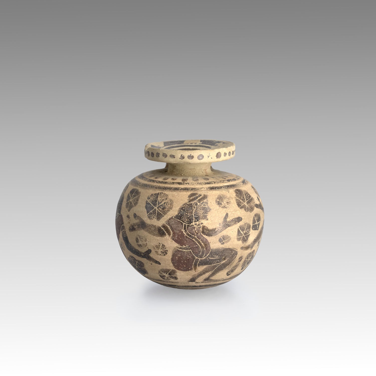 A Rare Corinthian Large Aryballos, ca. 6th Century BCE