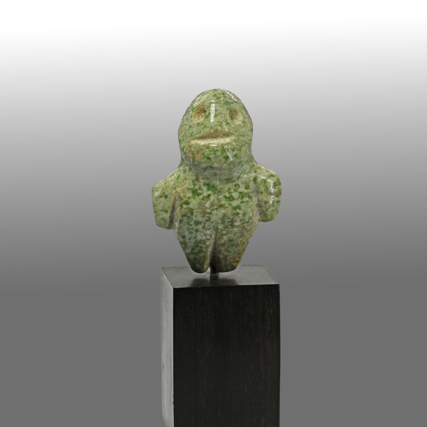 A Guerrero Greenstone Miniature Standing Figure, ca. 400 BCE - 100 CE