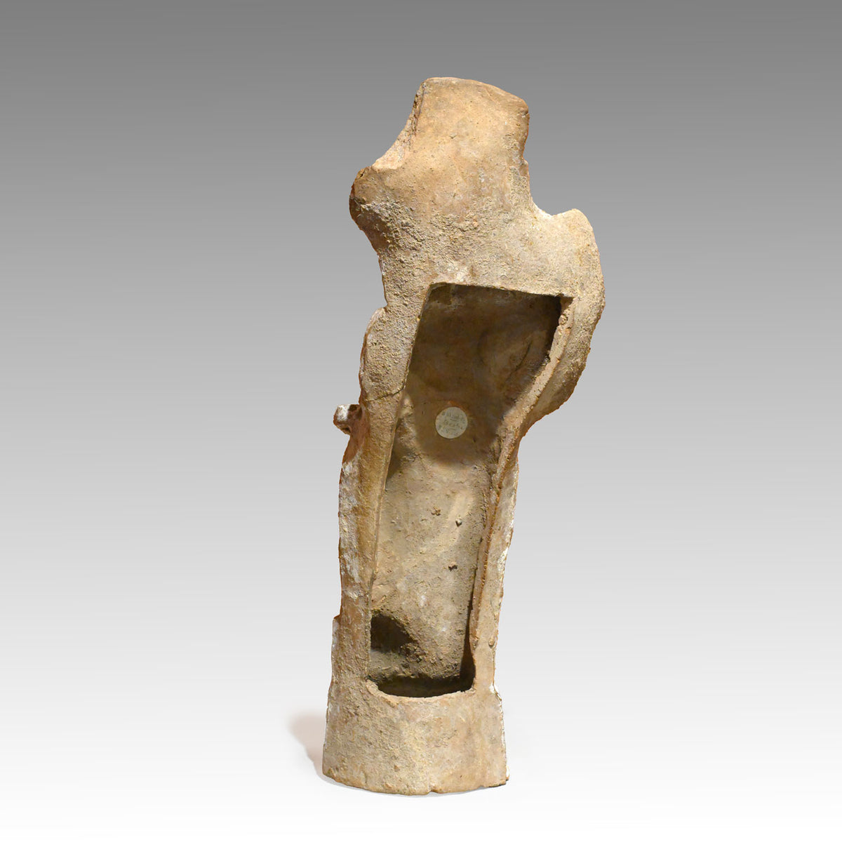 Boeotian Terracotta Standing Female with Veil, Classical Period, ca. 400 - 375 BCE