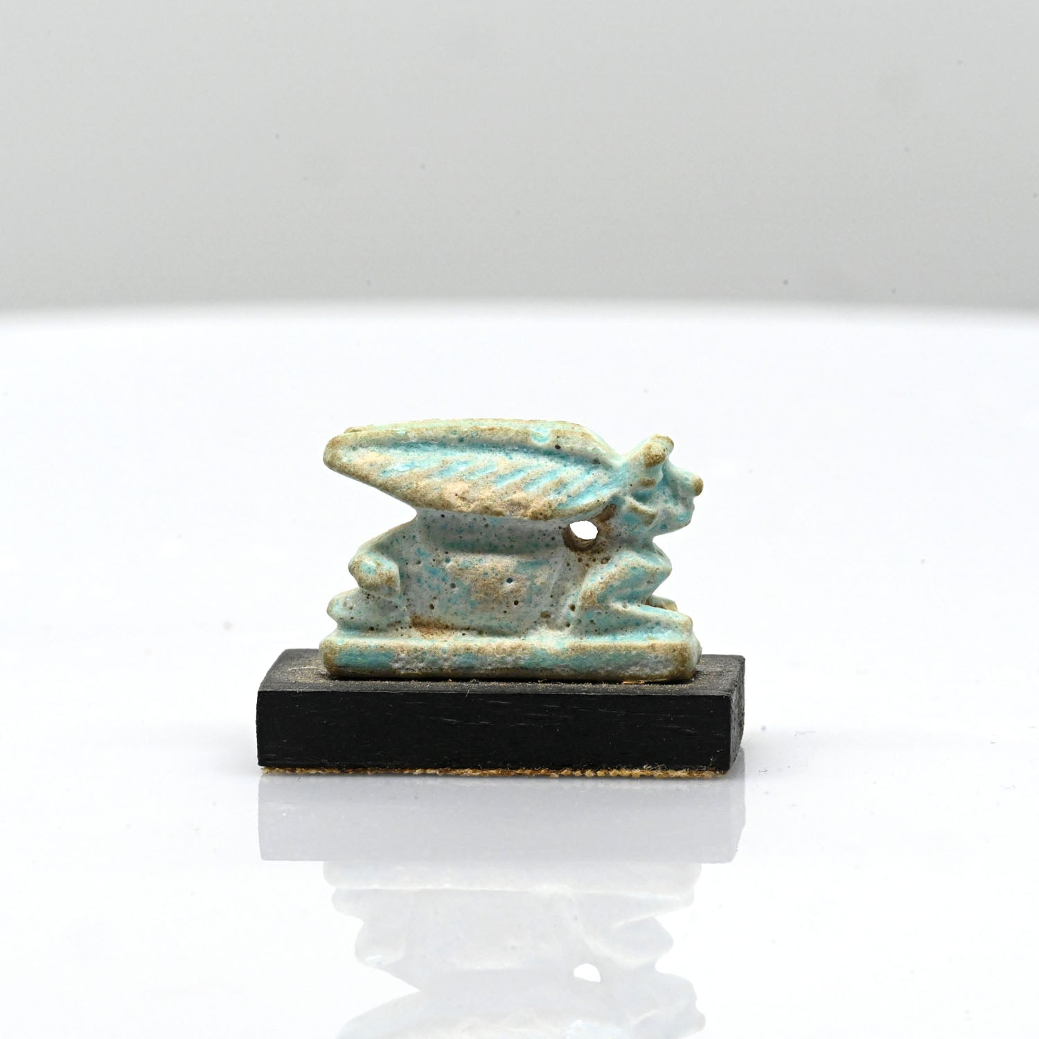 A Published Egyptian faience Hare Amulet, Late Period, ca. 664 - 332 BCE