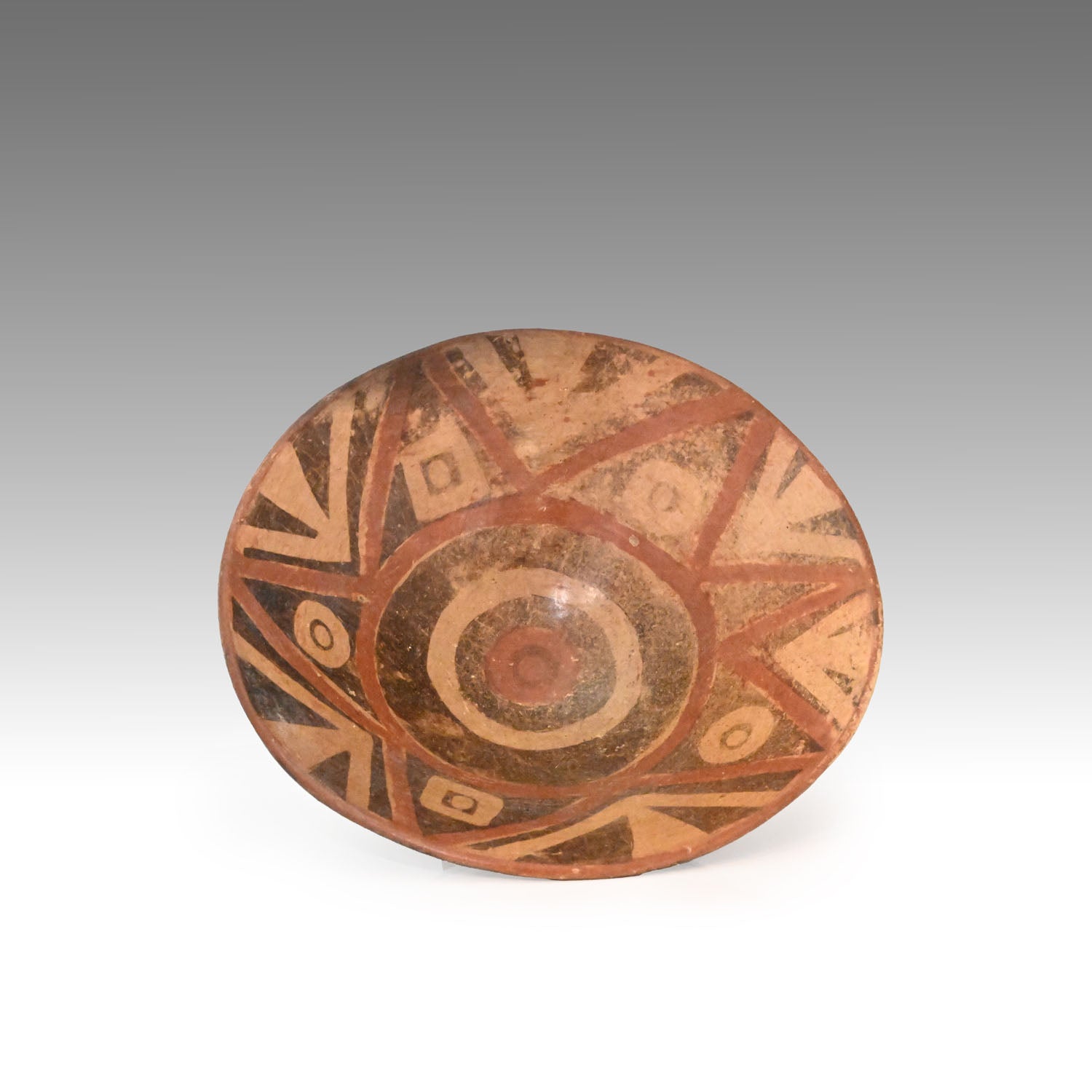 A Carchi-Narino Polychrome Decorated Bowl, ca. 1000 - 1250 CE