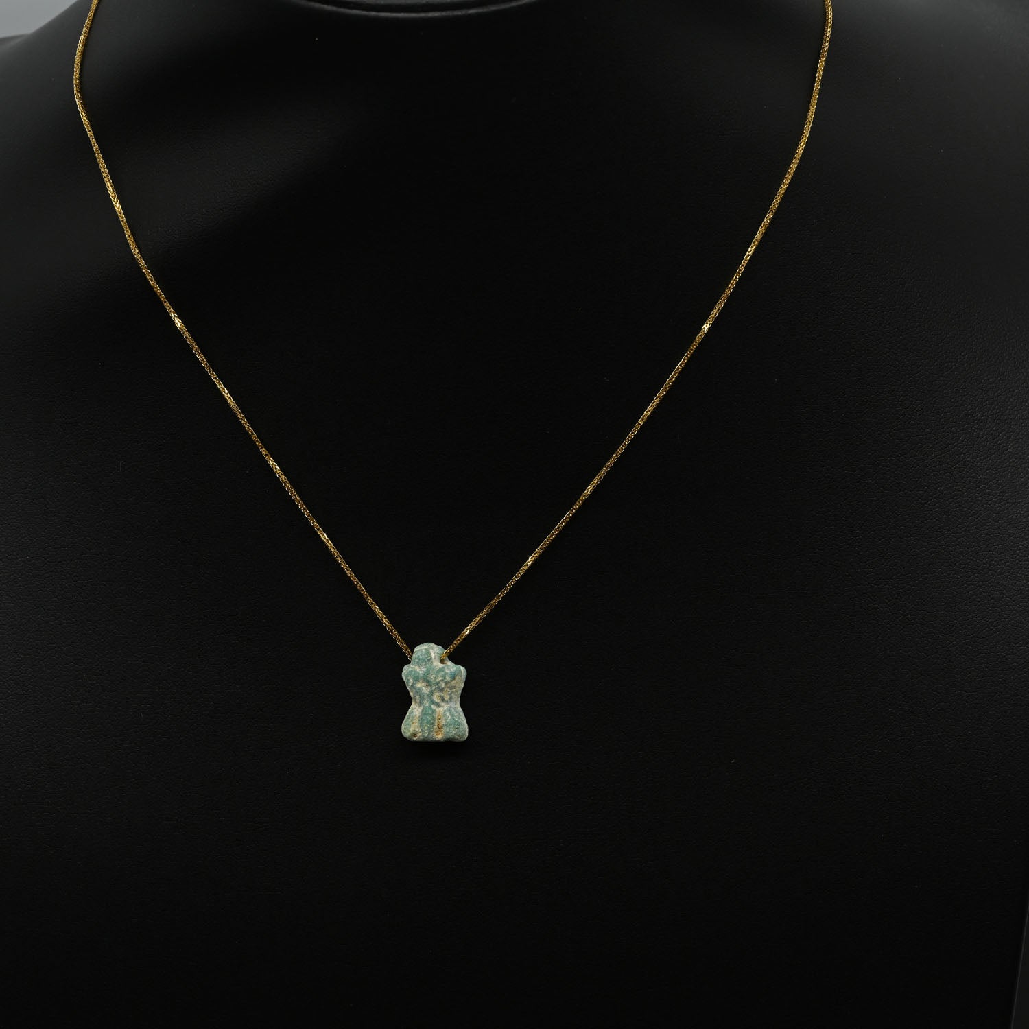 A Romano/Egyptian Faience Phallic Amulet, Ptolemaic Period, ca. 300 BCE – 300 CE