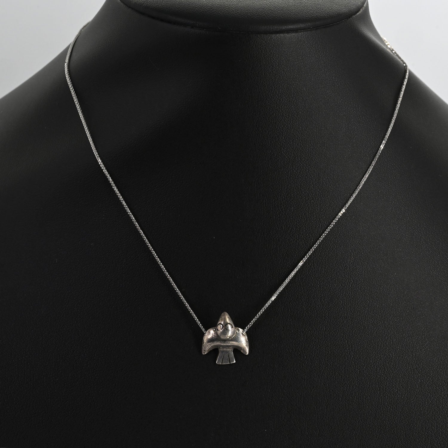 A superb Moche Silver Sea Bird Pendant, ca. 100 BCE - 300 CE