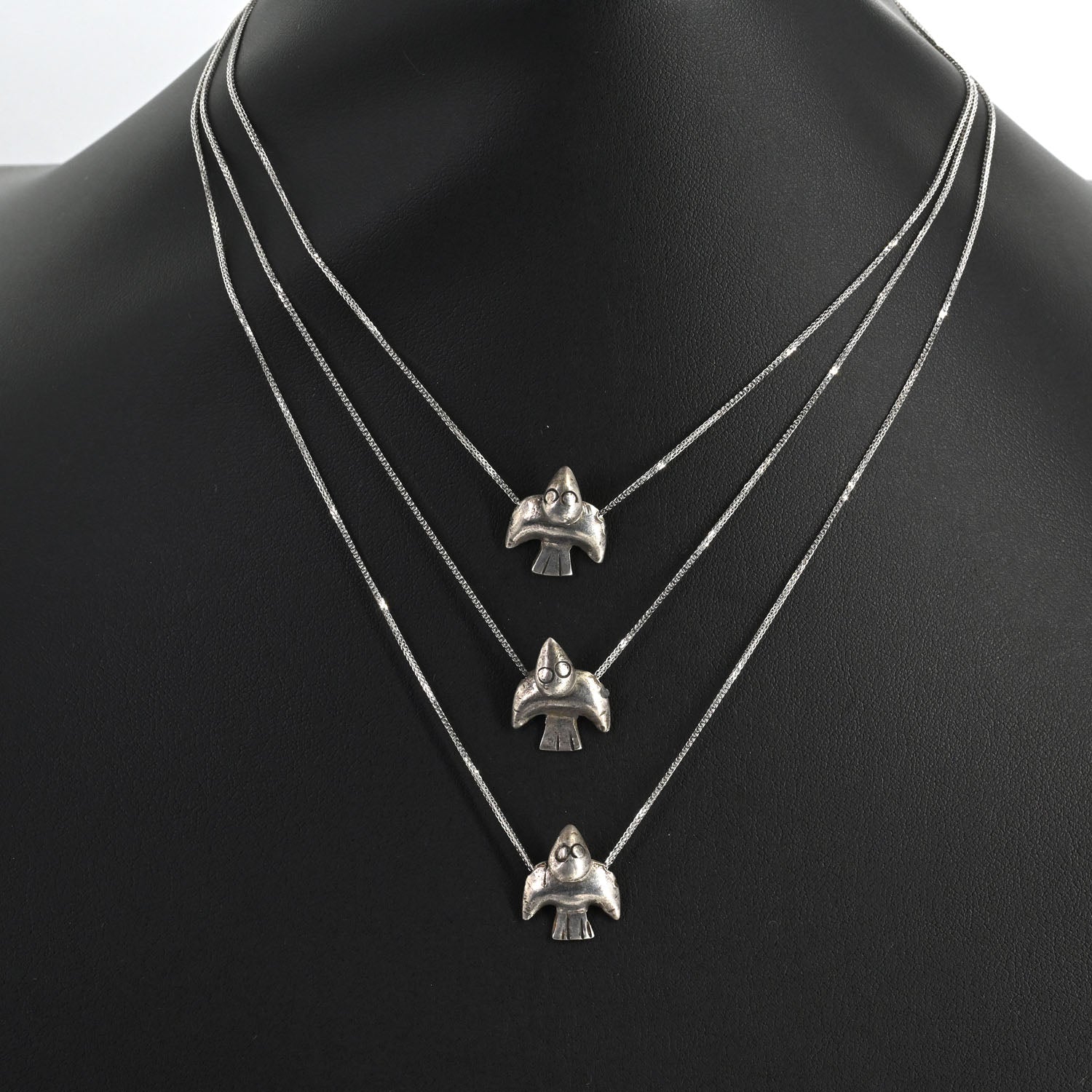 A superb Moche Silver Sea Bird Pendant, ca. 100 BCE - 300 CE