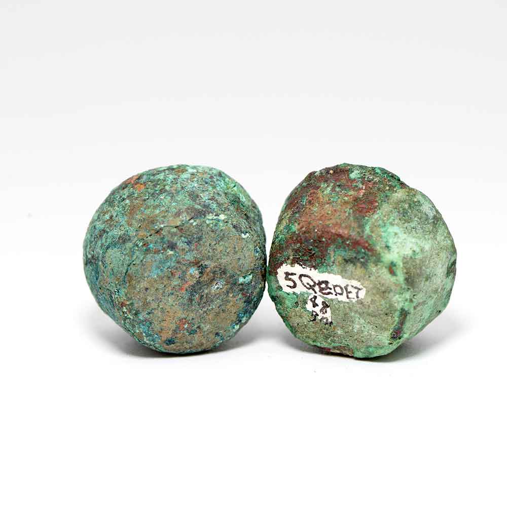 A Pair of Egyptian Bronze weights, New Kingdom, ca. 1550 - 1069 BCE