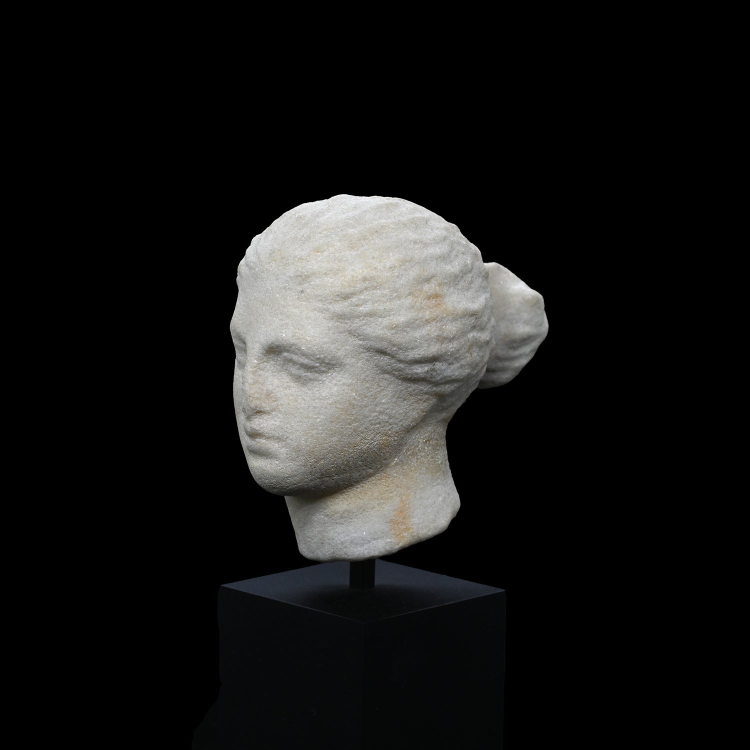 A Greek Marble Head of Aphrodite , Hellenistic Period, ca. 2nd - 1st century BCE