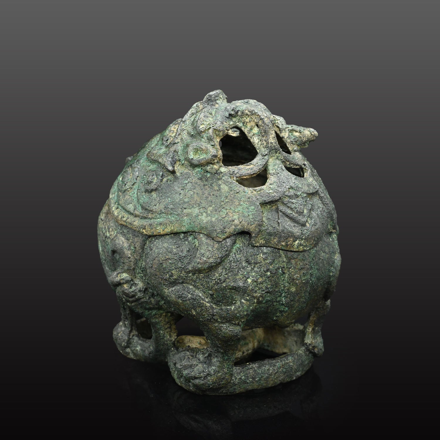 A Chinese Bronze Censor of a Fu Lion, Ming Dynasty, ca. 1368 - 1644 CE