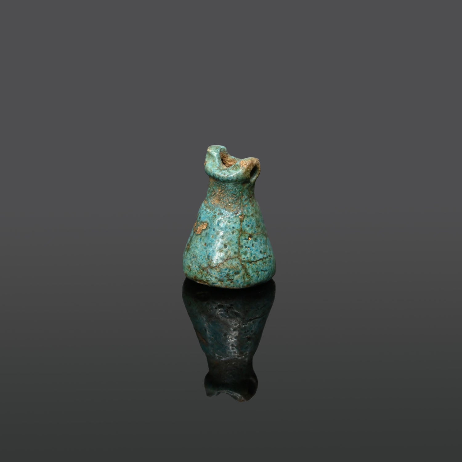 An Egyptian Faience Ritual Model Situla, Late Period, ca. 664 - 332 BCE