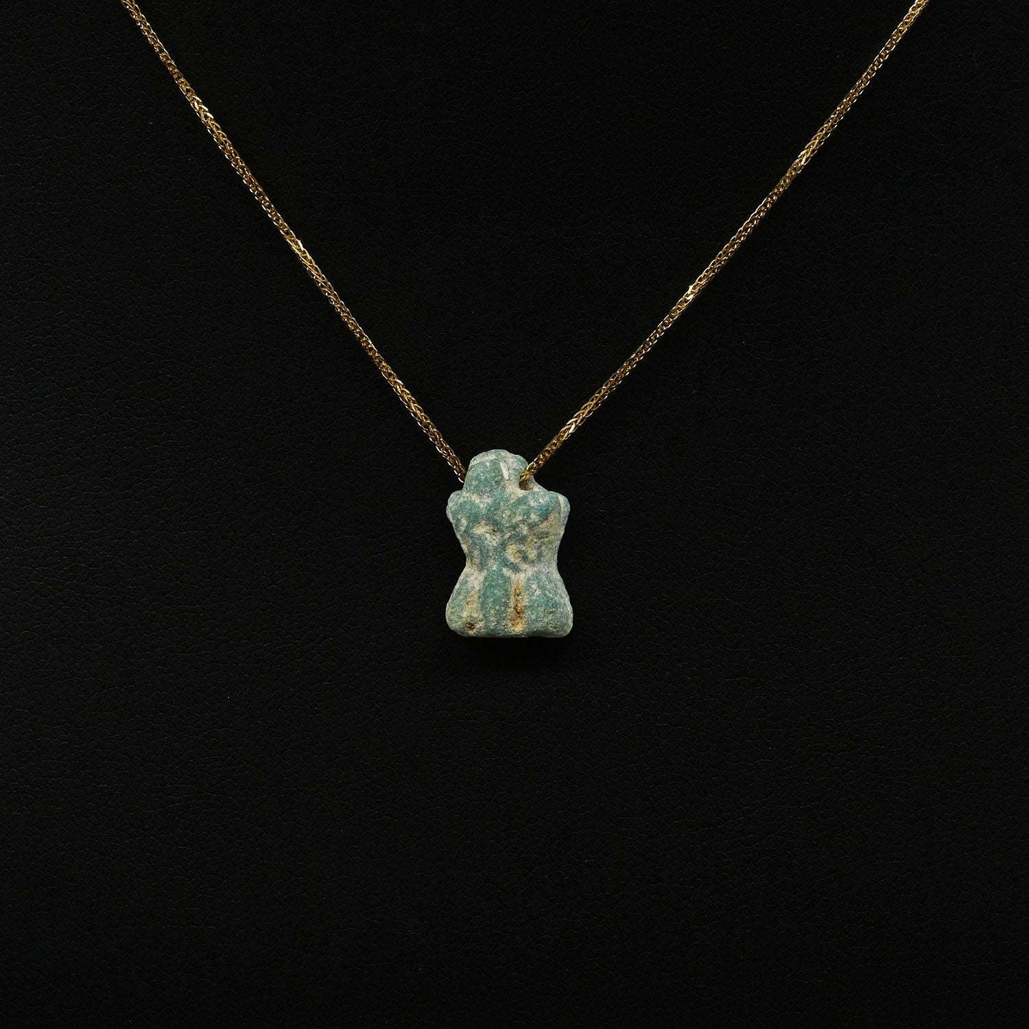 A Romano/Egyptian Faience Phallic Amulet, Ptolemaic Period, ca. 300 BCE – 300 CE