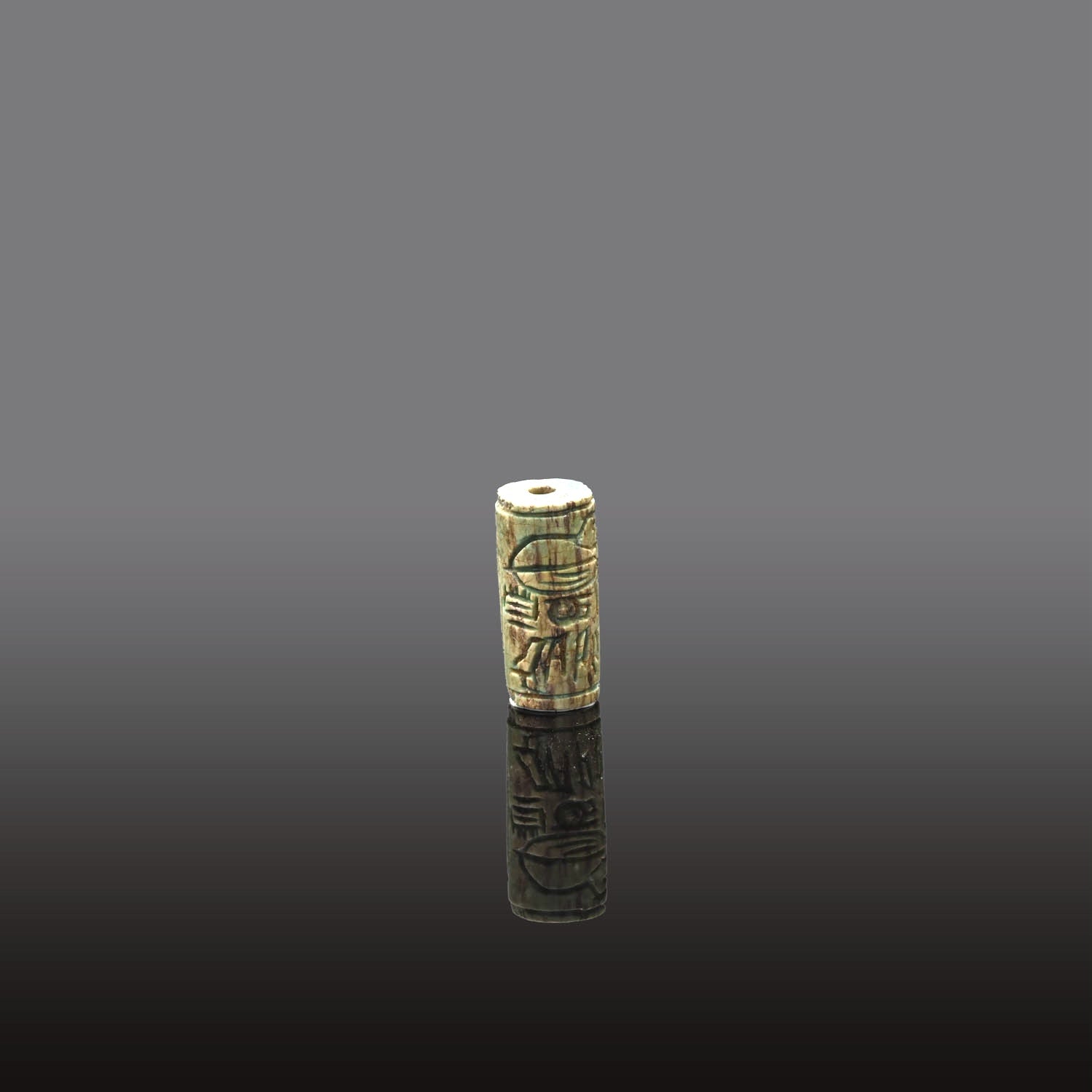 An Egyptian Royal Steatite Cylinder Seal for Amenemhet II, 12th Dynasty, time of Amenemhet II, ca 1929 – 1895 BCE