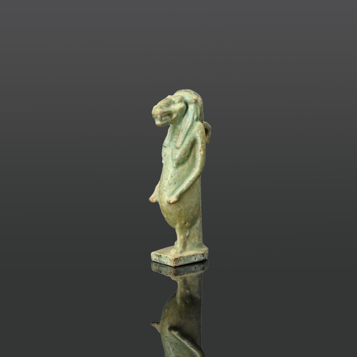 An Egyptian Faience Taweret Amulet, Late Period, ca. 664 - 332 BCE