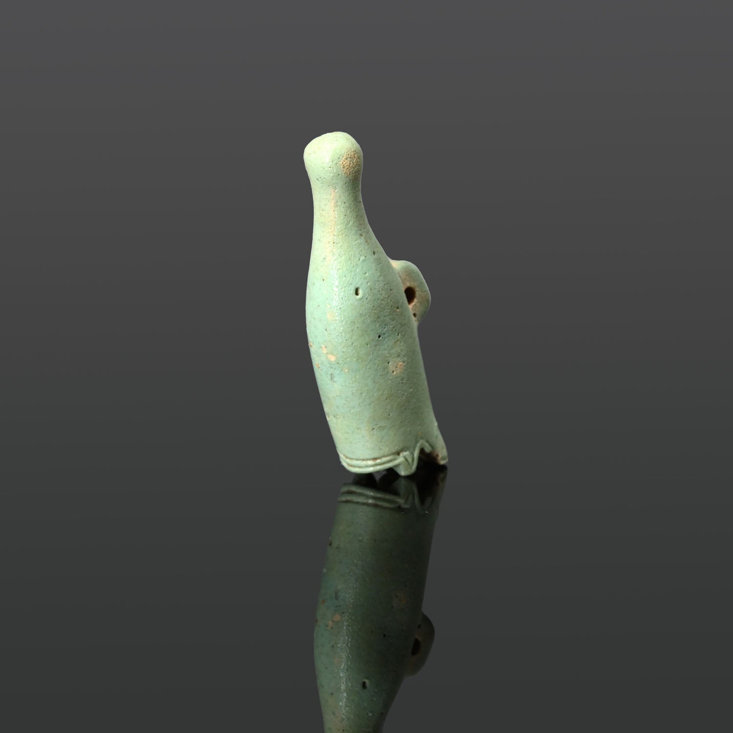A fine Egyptian Faience White Crown Amulet, Late Period, ca. 664 - 332 BCE