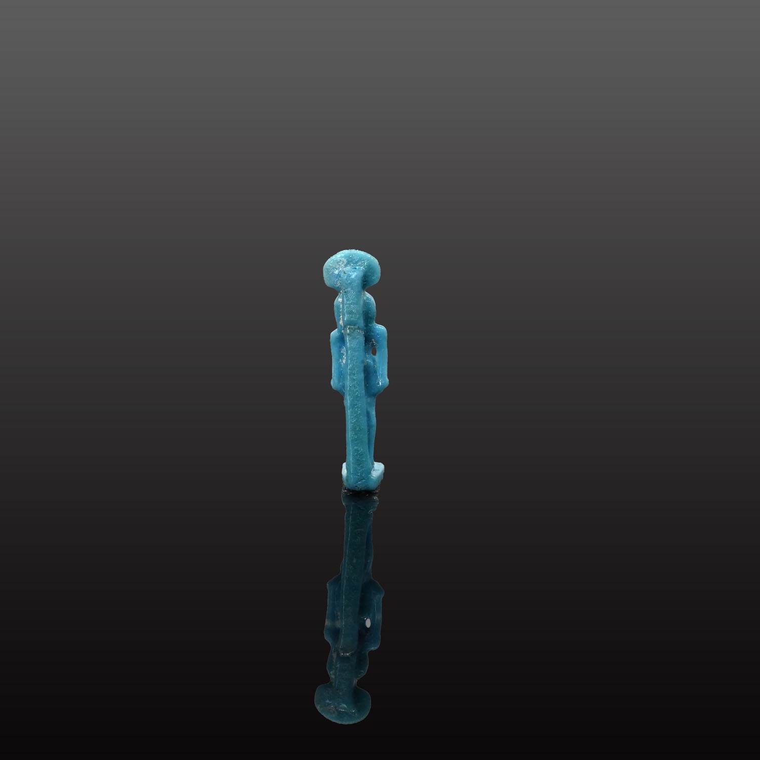 An Egyptian Blue Faience Amulet of Montu, Late Period, ca. 664 - 332 BCE