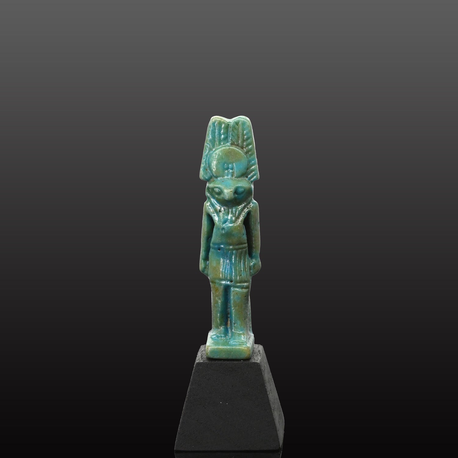 An Egyptian Faience Amulet for the god Montu, Late Period, ca. 664 - 332 BCE
