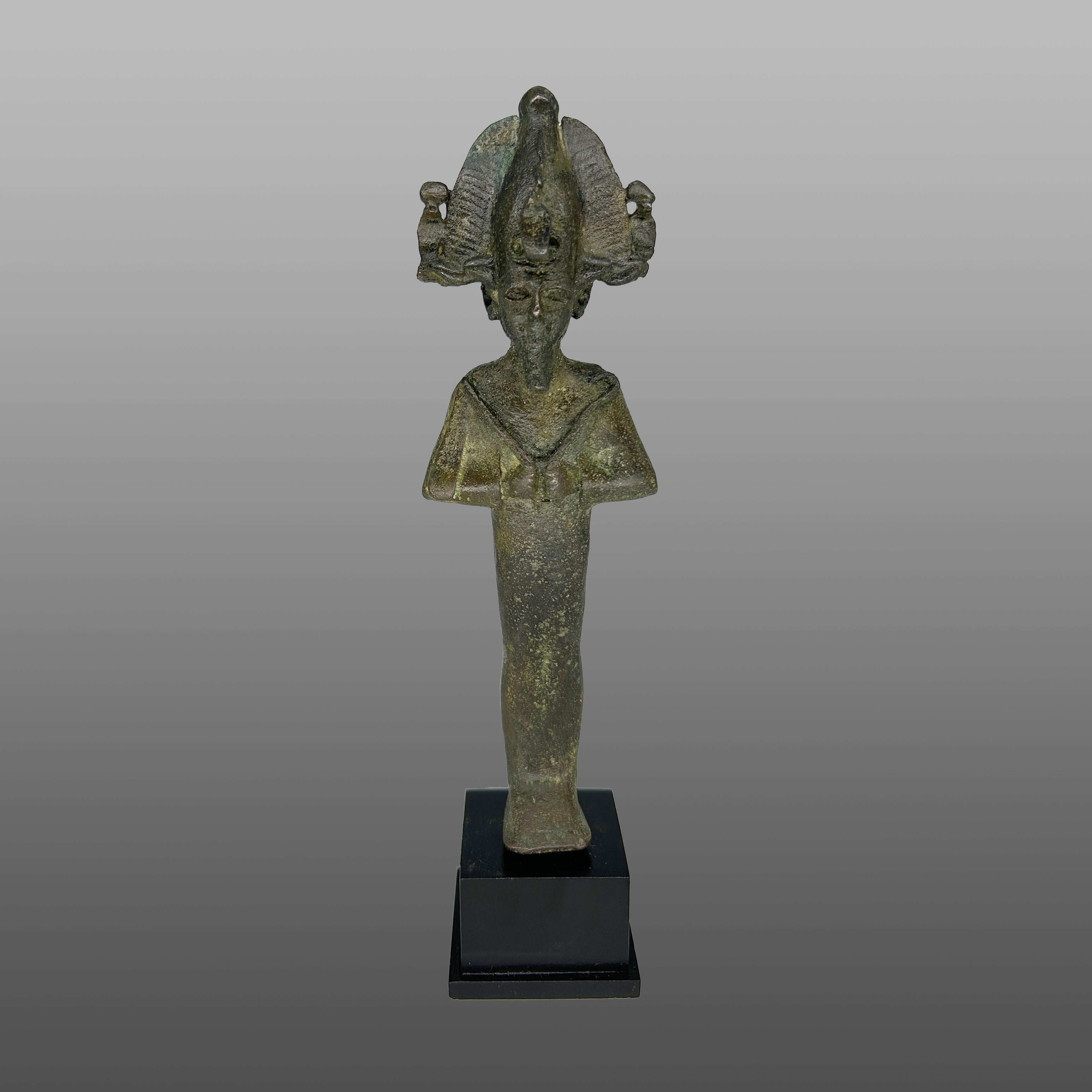 A good Egyptian Bronze Figure of Osiris, Late Period, ca. 664 - 332 BCE