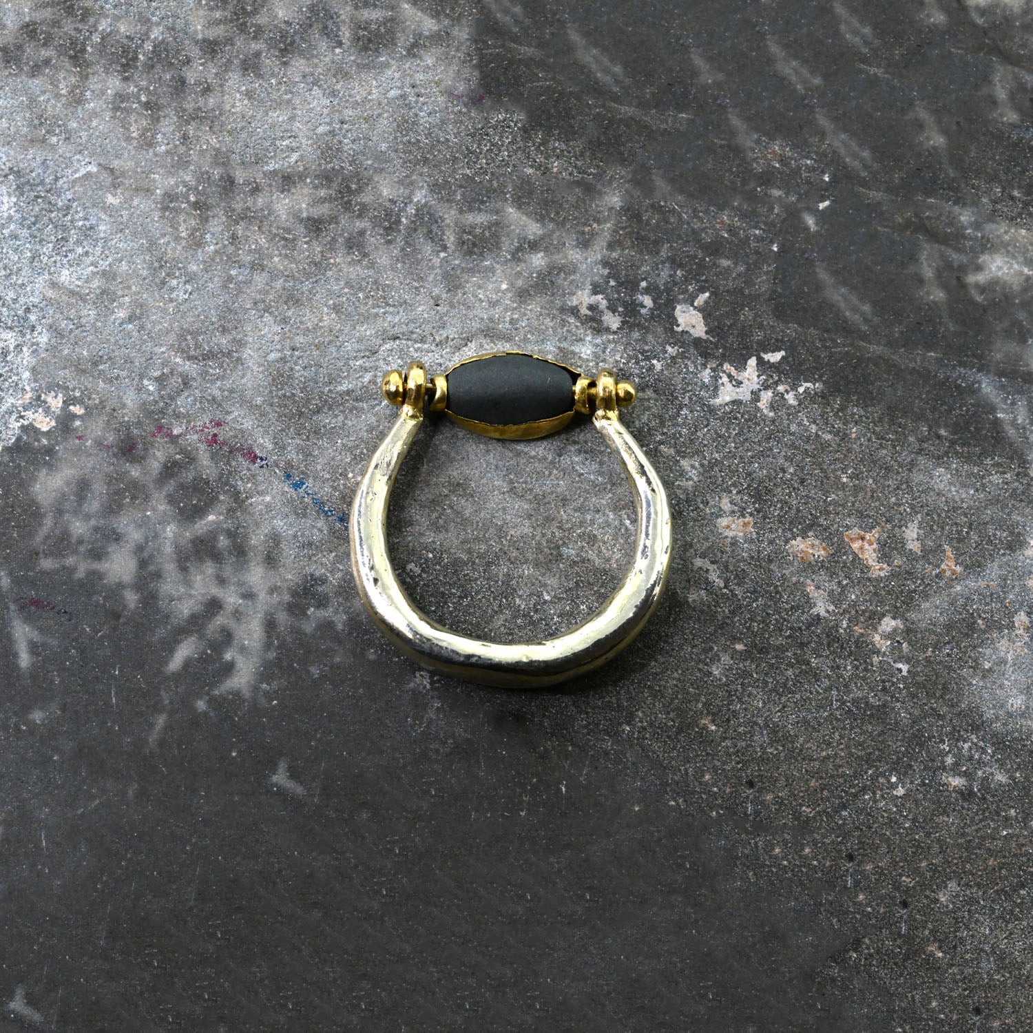 An Egyptian Scaraboid Gold Swivel Ring, New Kingdom, 18th Dynasty, ca. 1550 - 1295 BCE