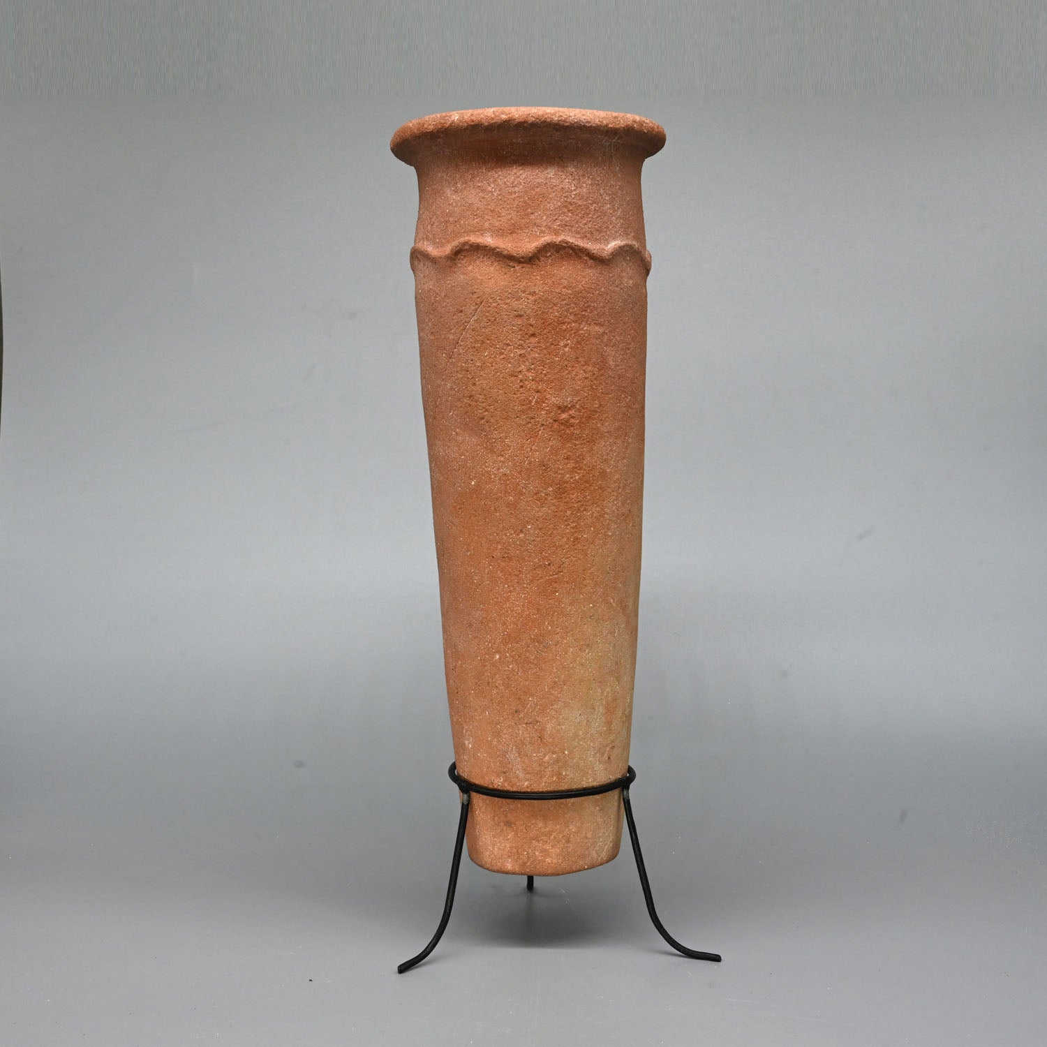 An Egyptian PreDynastic Nile Clay Cylindrical Jar, Pre-Dynastic Period, ca. 3100 - 3000 BCE