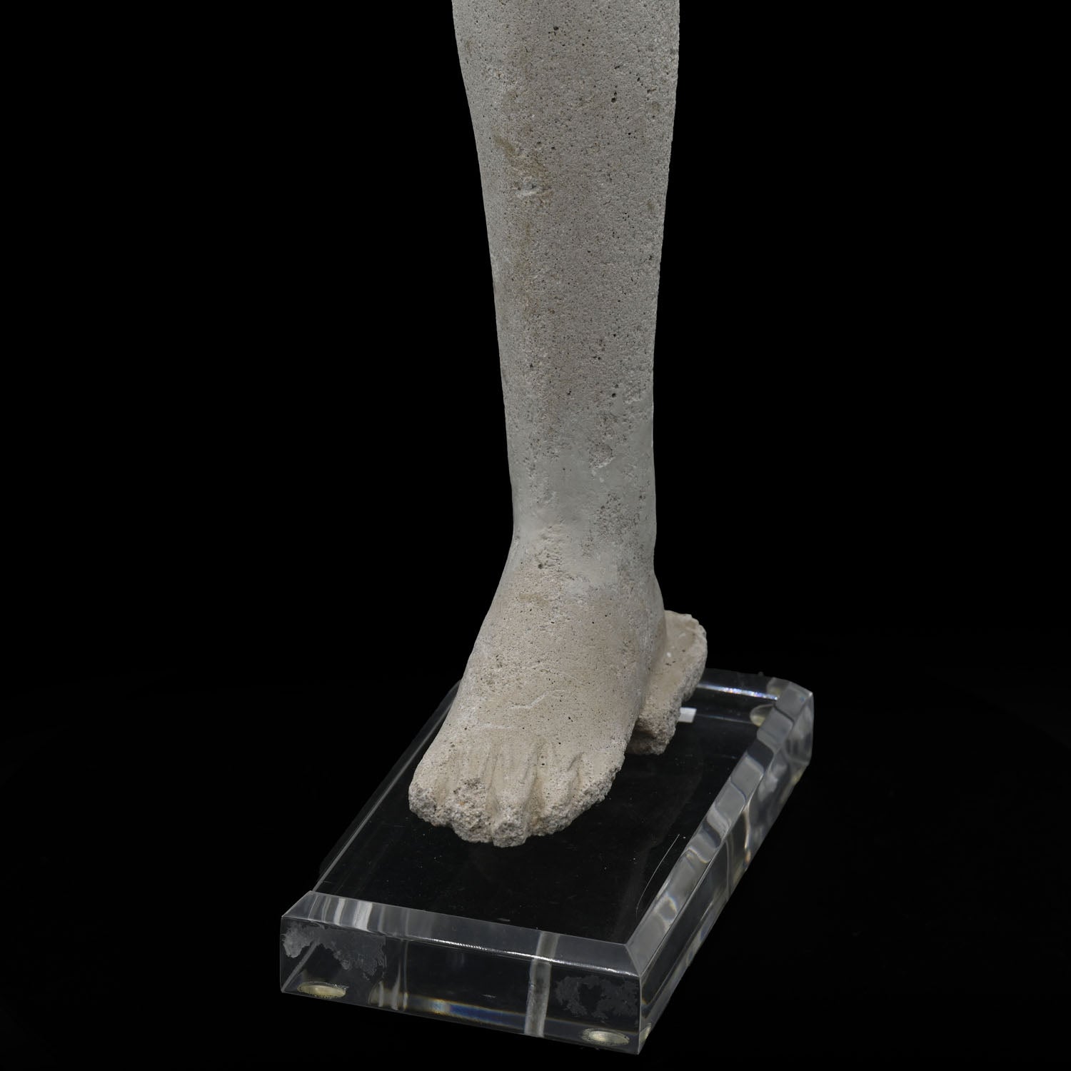 An Egyptian Limestone Model Leg, Late Period, ca. 664 - 332 BCE