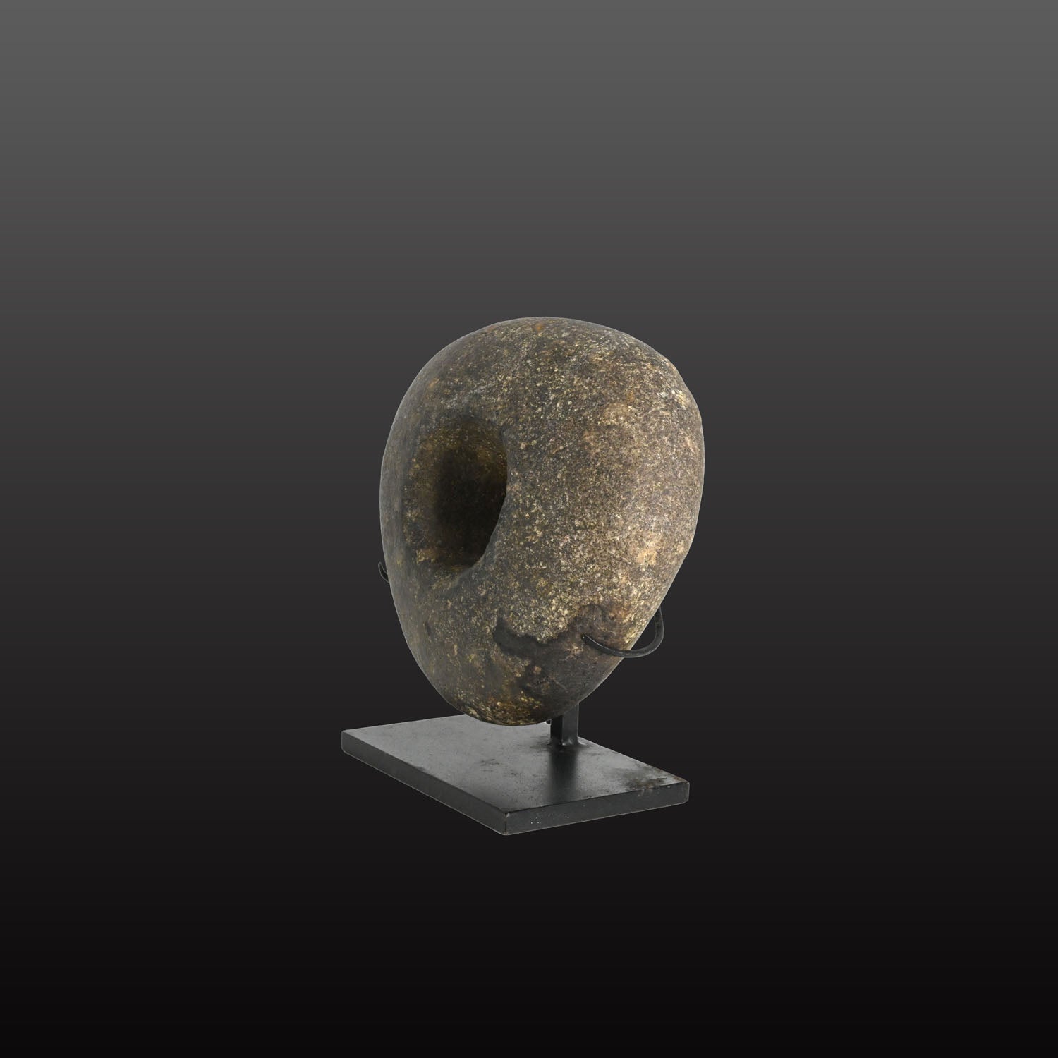 An Egyptian Black Granite Pulley Weight, Old Kingdom, ca. 2686–2181 BCE
