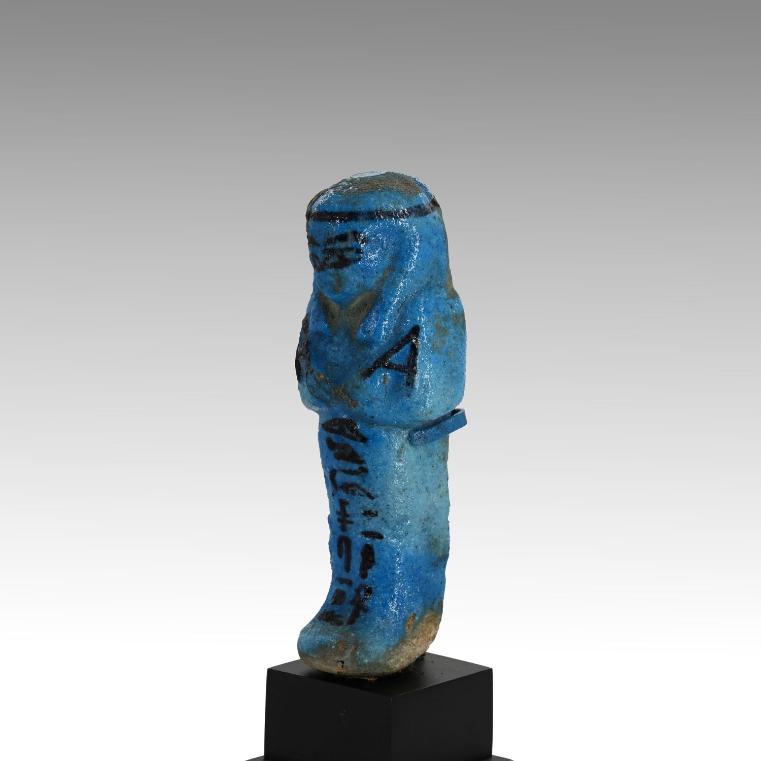 An Egyptian Bright Blue Faience Shabti for the Lady Djedkhonsuiwesankh, Third Intermediate Period, 22nd Dynasty, ca. 945 - 713 BCE