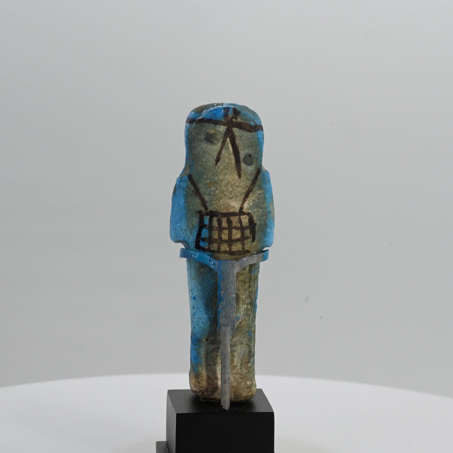 An Egyptian Bright Blue Faience Shabti for the Lady Djedkhonsuiwesankh, Third Intermediate Period, 22nd Dynasty, ca. 945 - 713 BCE