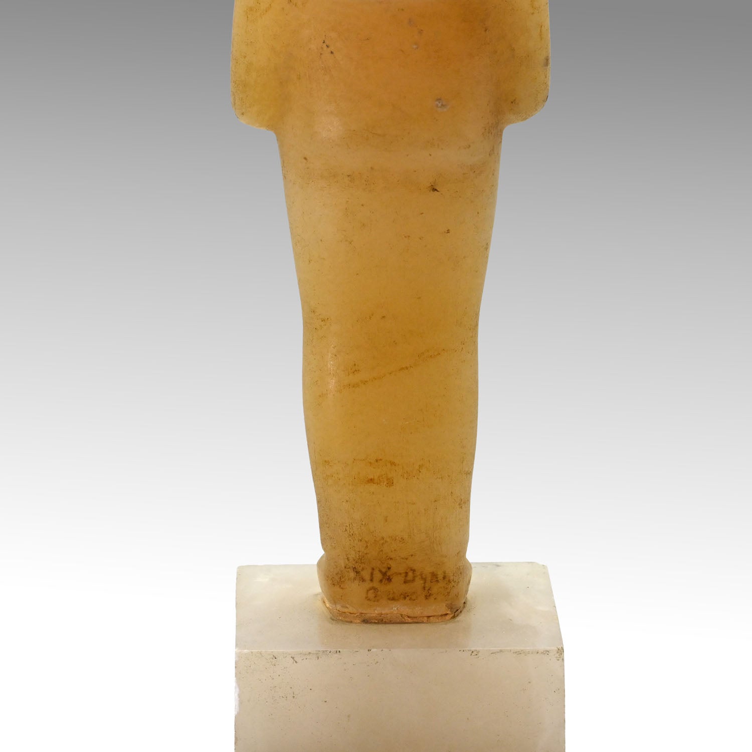 A Large and Important Egyptian Alabaster Shabti, late 18th - 19th Dynasty, ca. 1320–1200 BCE