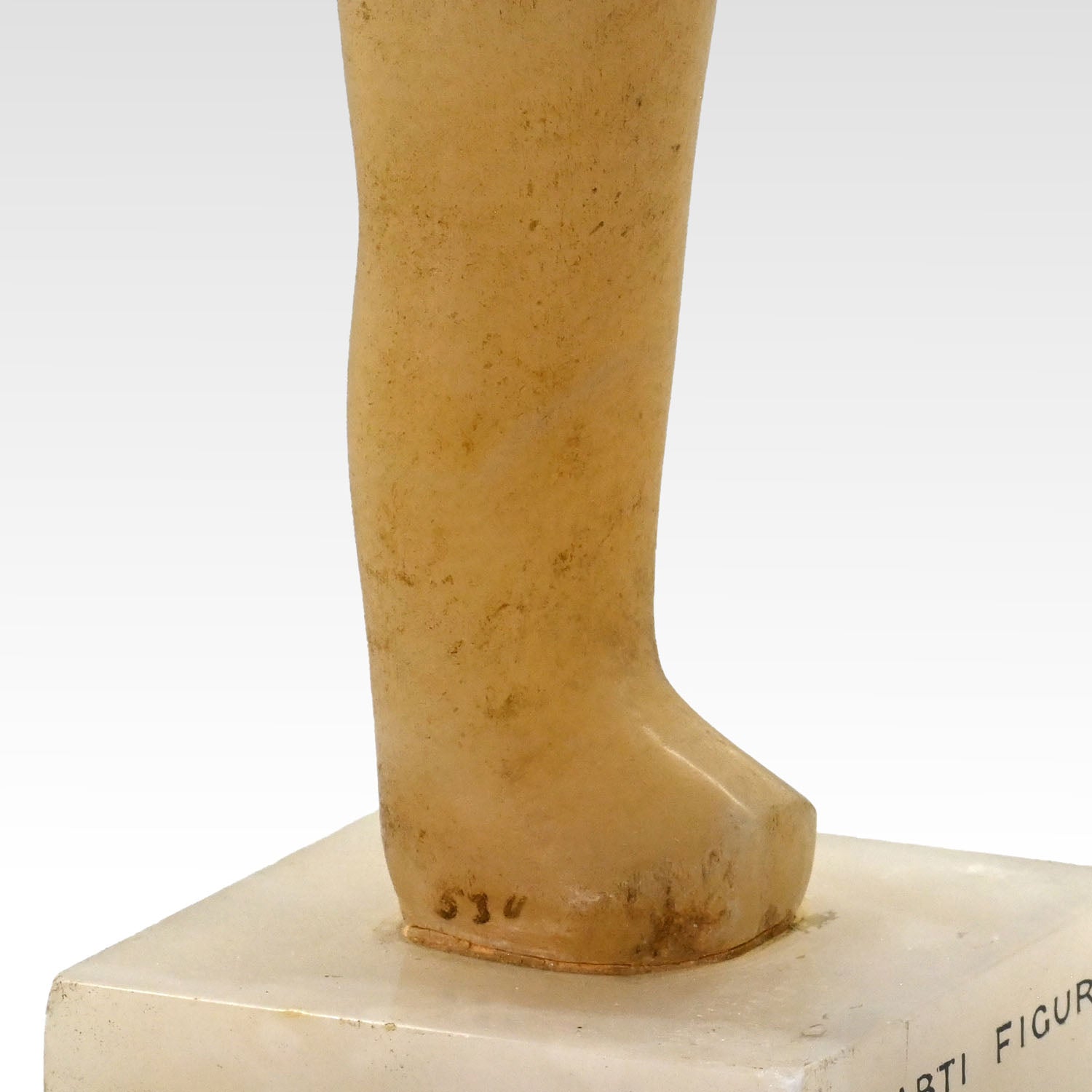 A Large and Important Egyptian Alabaster Shabti, late 18th - 19th Dynasty, ca. 1320–1200 BCE