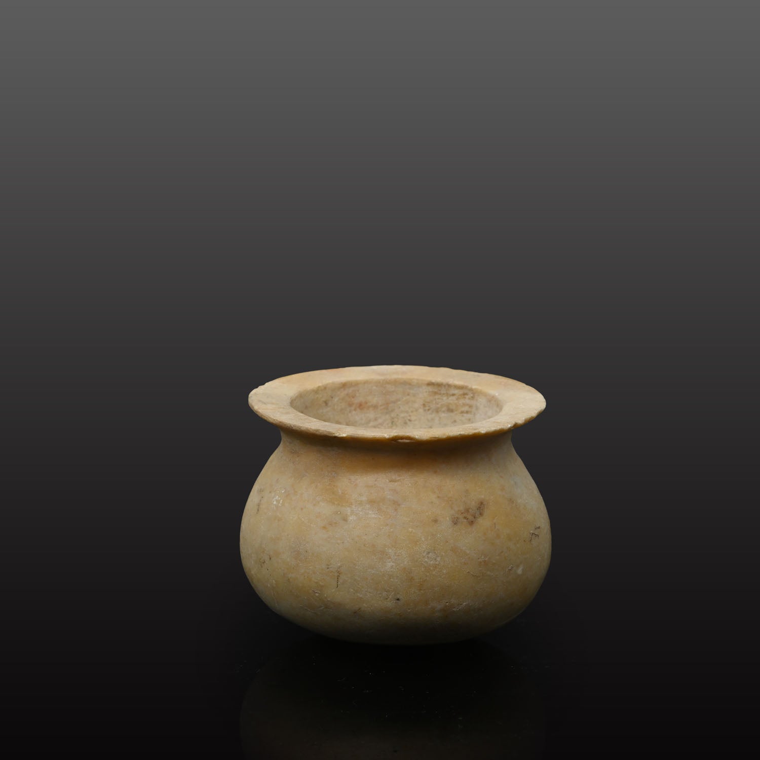 An Egyptian Alabaster Offering Nu-Pot, New Kingdom, ca. 1550 - 1069 BCE