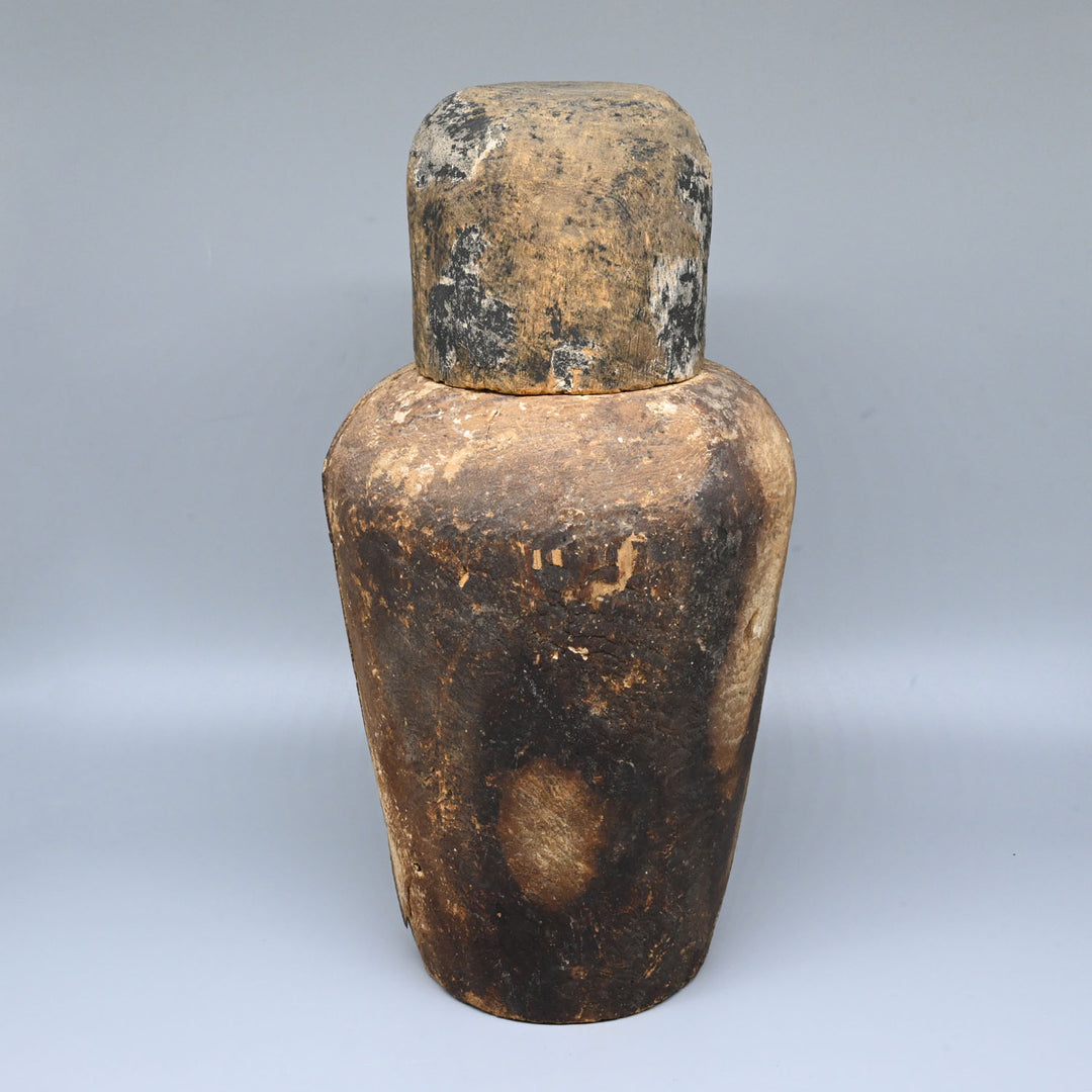 An Egyptian Wood Canopic Jar for Duamutef, Middle Kingdom, Dynasty 12, ca. 1976 - 1793 BCE