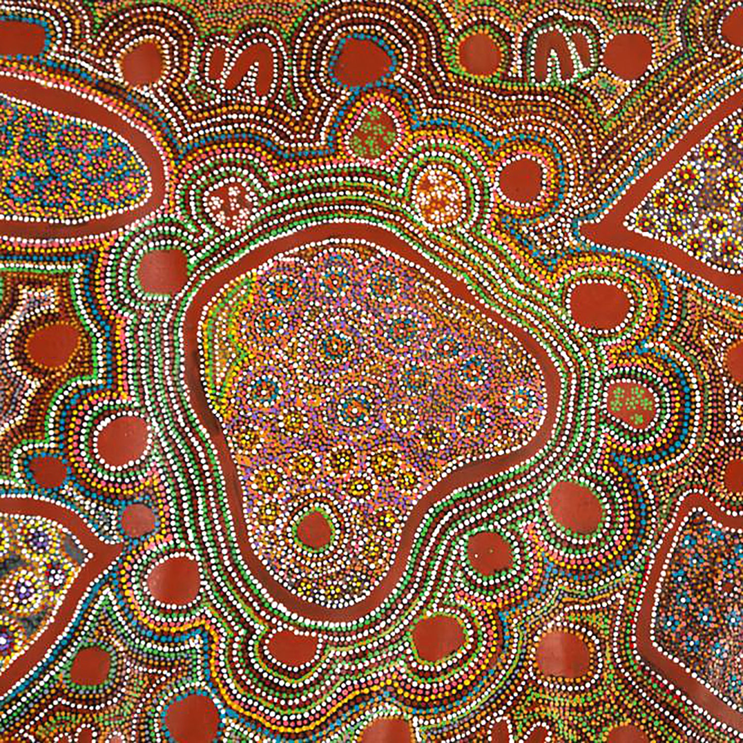 Ngapa (Water) Dreaming, 1995, Polly Watson Napangardi (geb. 1930)