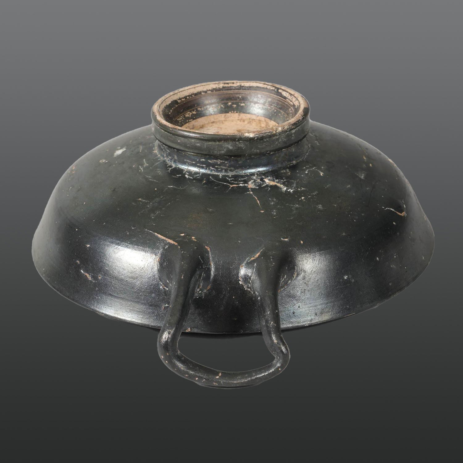 An Apulian Black-Glazed Kylix, ca. 4th - 3rd century BCE