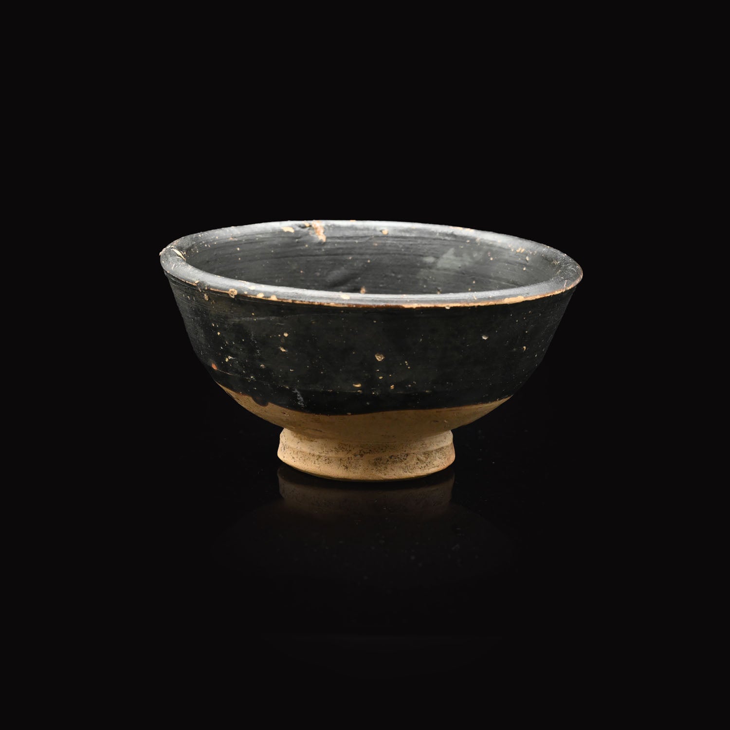 A Greek Blackware Salt Dish, ca. 4th century BCE