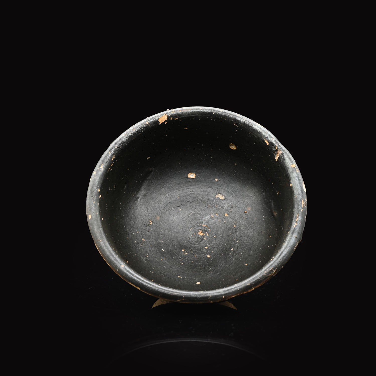 A Greek Blackware Salt Dish, ca. 4th century BCE