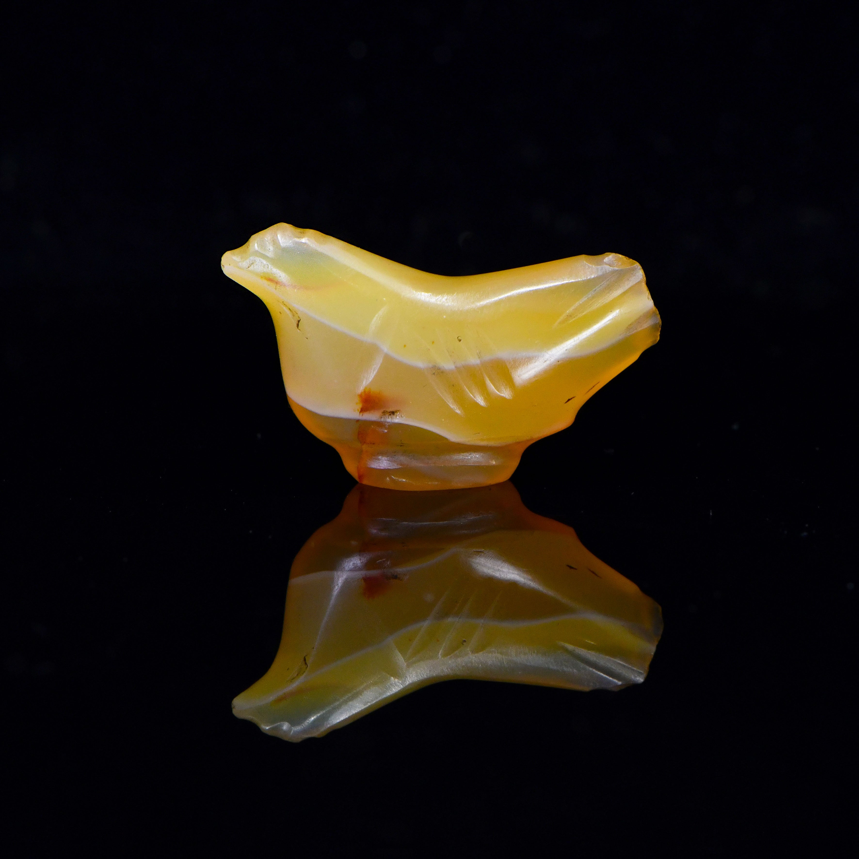 A Mesopotamian Agate Amulet of a Bird, Middle Bronze Age, ca. 2000 BCE