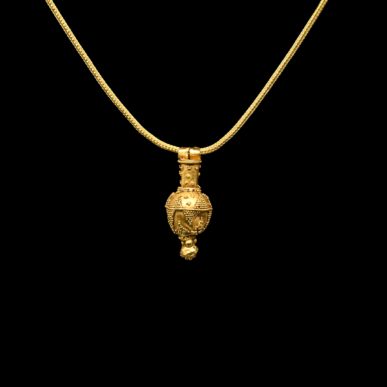 Ein hellenistischer Goldgranulat-Anhänger, östliches Mittelmeer,<br> <em>ca. 3. – 1. Jahrhundert v. Chr</em>