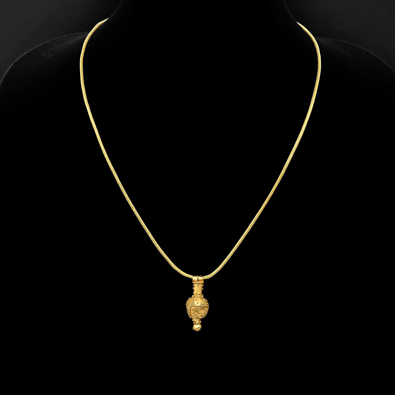 A Hellenistic Gold Granulated Pendant, Eastern Mediterranean, ca. 3rd - 1st century BCE