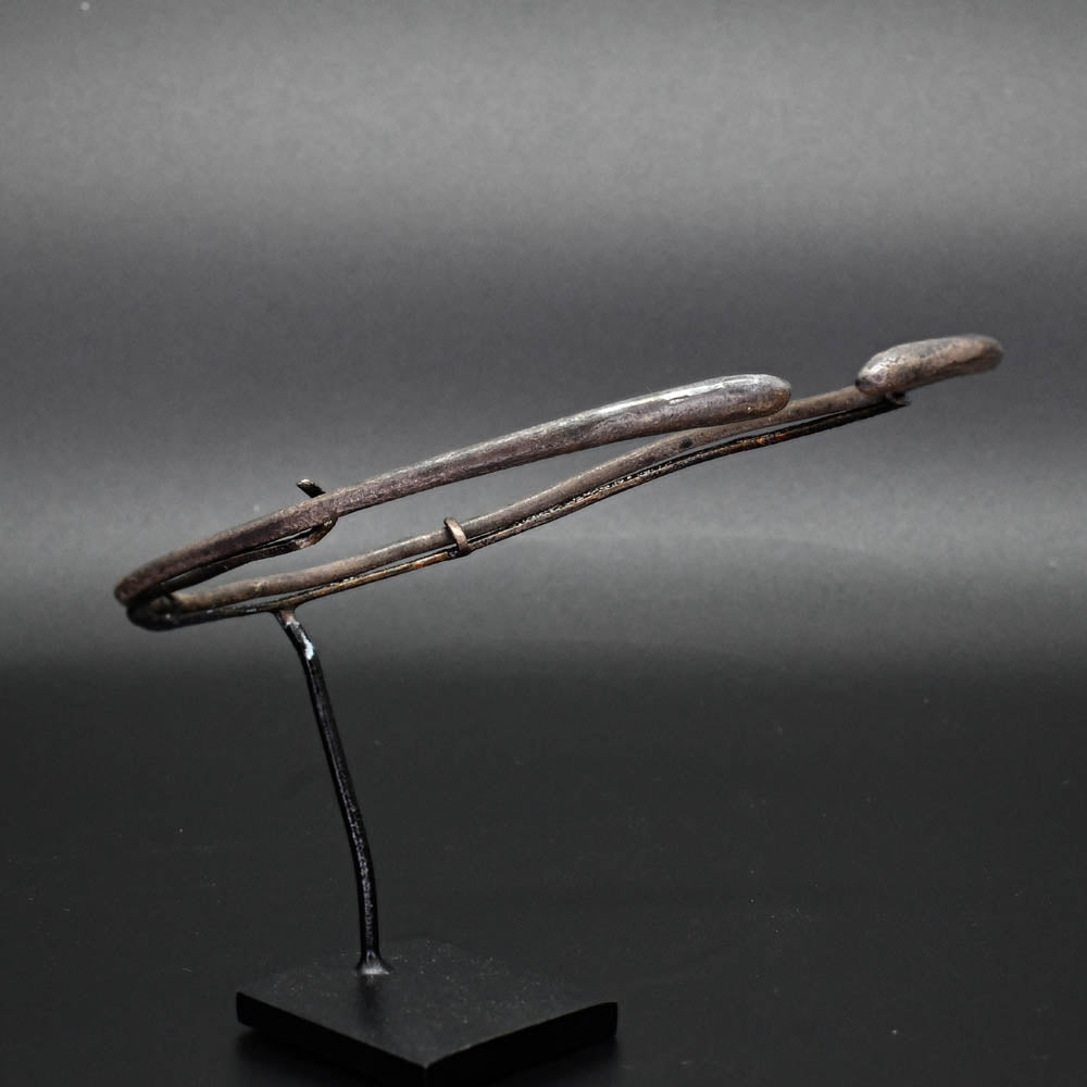 A Near Eastern Bronze Snake Head Torque, Parthian Period, ca. 247 BCE - 224 CE