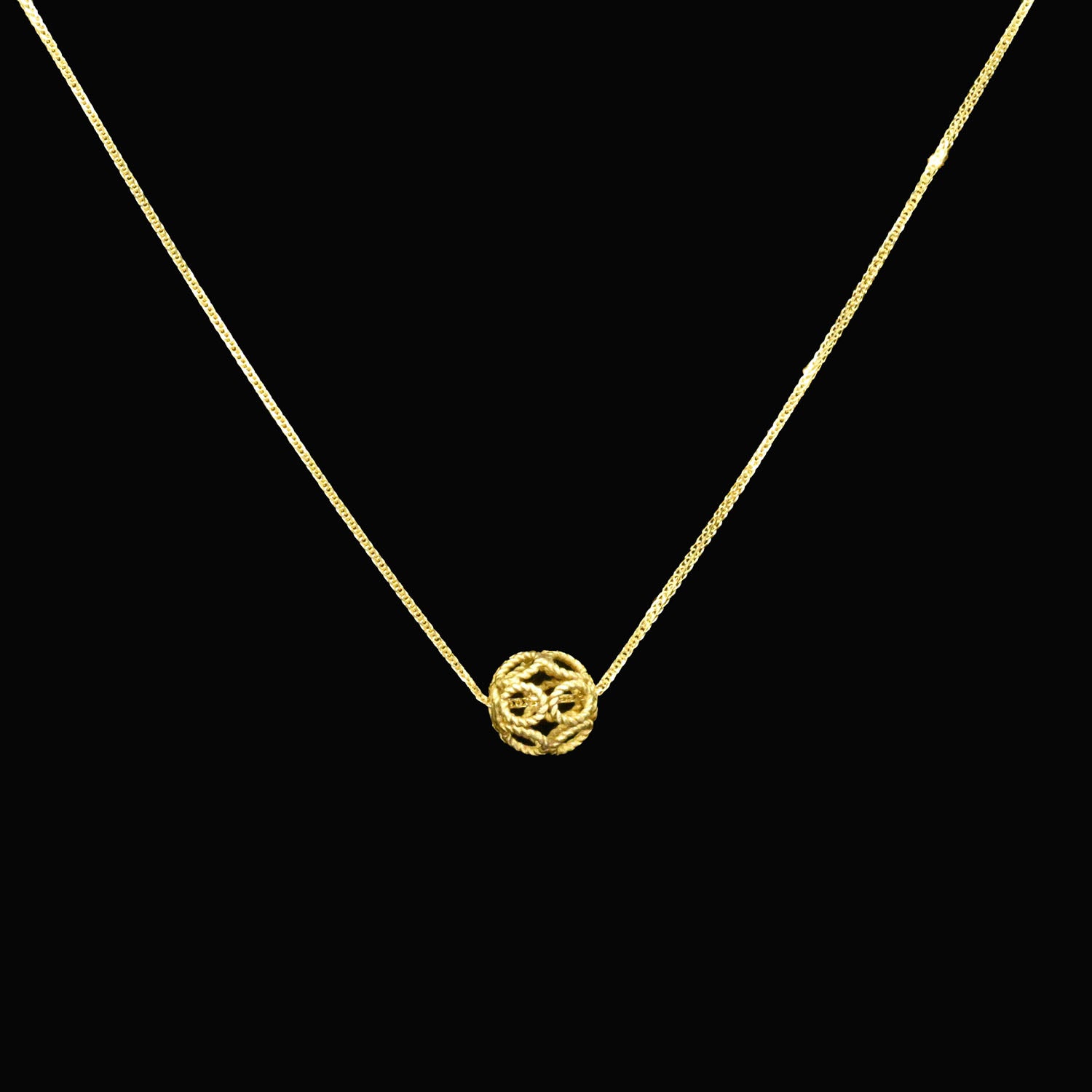 An Islamic Gold Bead Pendant, ca. 14th - 16th century