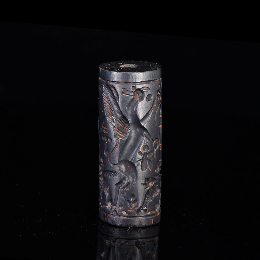A Published Neo-Assyrian Hematite Cylinder Seal, ca. 8th Century BCE