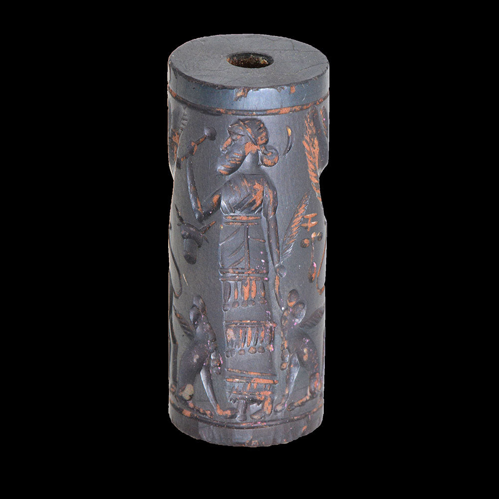 A Published Neo-Assyrian Hematite Cylinder Seal, ca. 8th Century BCE