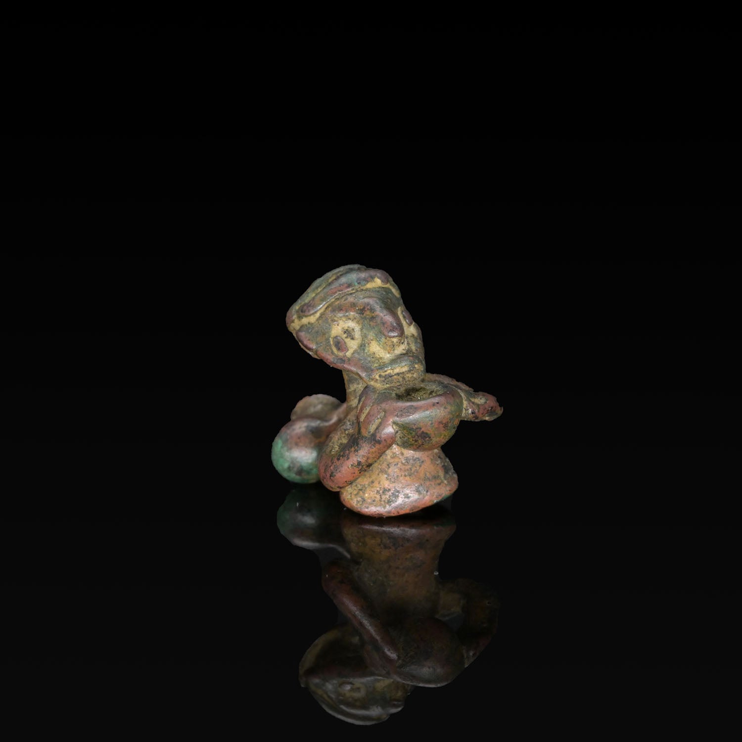 A Moche Copper Amulet or Finial, Late Classic Period, ca 800 - 1000 CE