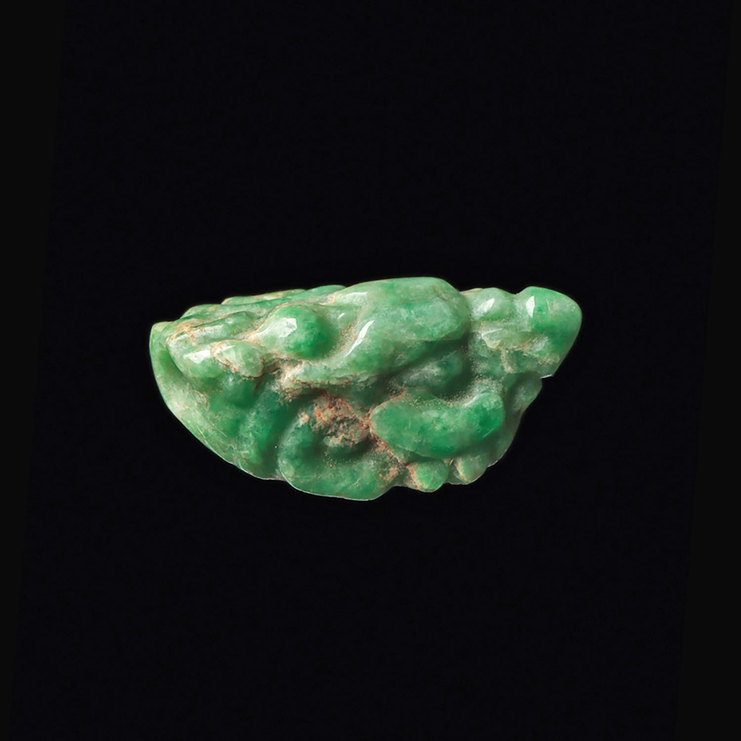 A Maya Jade Serpent Pendant, Classic Maya Period, ca. 500 - 800 CE