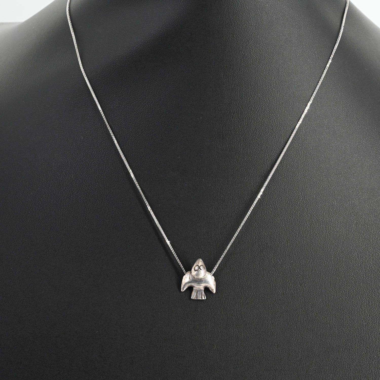 A superb Moche Silver Sea Bird Pendant, ca. 100 BCE - 300 CE